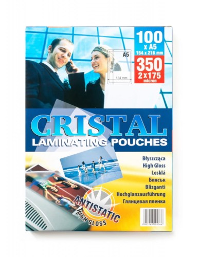 Cristal Folia do laminowania błyszcząca A5 175 mikronów / 100szt www.asan.com.pl