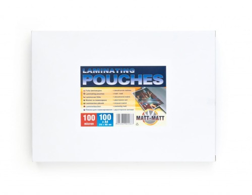 Cristal Folia do laminowania MATOWA Dwustronnie A4 100 mikronów /100szt www.asan.com.pl