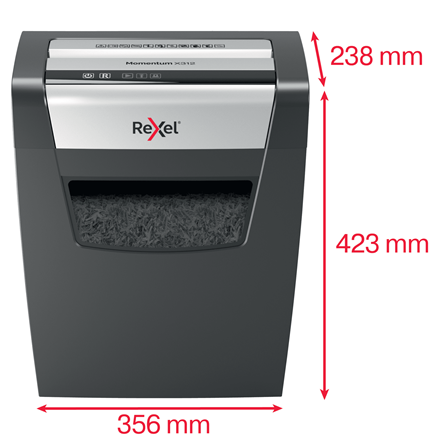 Niszczarka Rexel Momentum X312 ścinki 5x42mm P-3 www.asan.com.pl