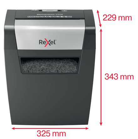 Niszczarka Rexel Momentum X308 ścinki 5x42mm P-3 www.asan.com.pl