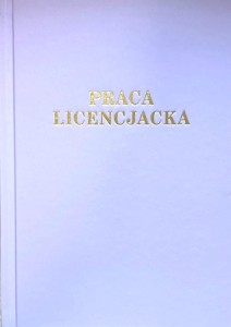 Okładka twarda - O.HARD Modern AA (5 mm) 304 x 212 mm (A4+ pionowa) - fioletowy - 10 sztuk - ze złotym tłoczeniem - Praca Licencjacka