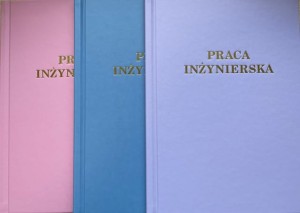 Okładka twarda - O.HARD Modern AA+ (7 mm) 304 x 212 mm (A4+ pionowa) - fioletowy - 10 sztuk   - ze złotym tłoczeniem - Praca Inżynierska