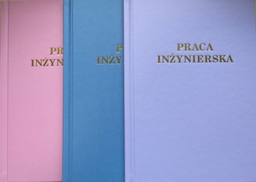 Okładka twarda - O.HARD Modern AA+ (7 mm) 304 x 212 mm (A4+ pionowa) - fioletowy - 10 sztuk - ze złotym tłoczeniem - Praca Inżynierska www.asan.com.pl