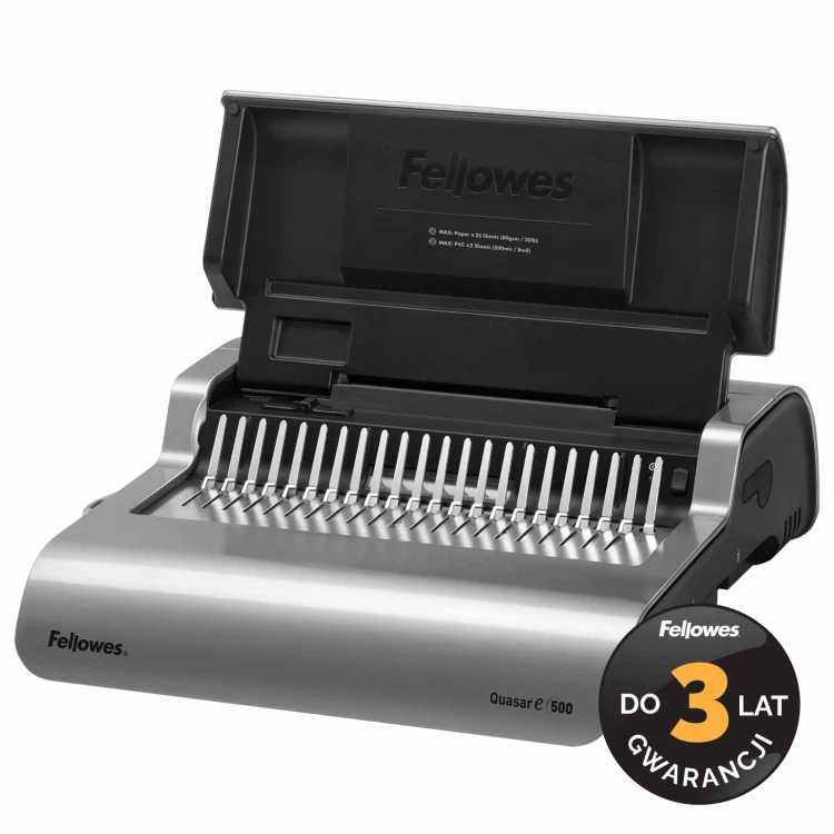 Bindownica elektryczna Fellowes QUASAR e 500 # 3 lata gwarancji www.asan.com.pl
