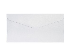 Koperta / koperty ozdobne DL - PEARL Diamentowa Biel opk 10szt 150g m2   