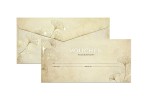Koperta / koperty ozdobne DL 120g + voucher 21x10,5cm 190g - 5 kompletów 