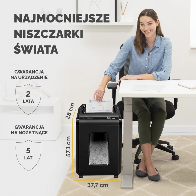 Niszczarka Fellowes 92cs ścinki 4x38mm P-4 www.asan.com.pl