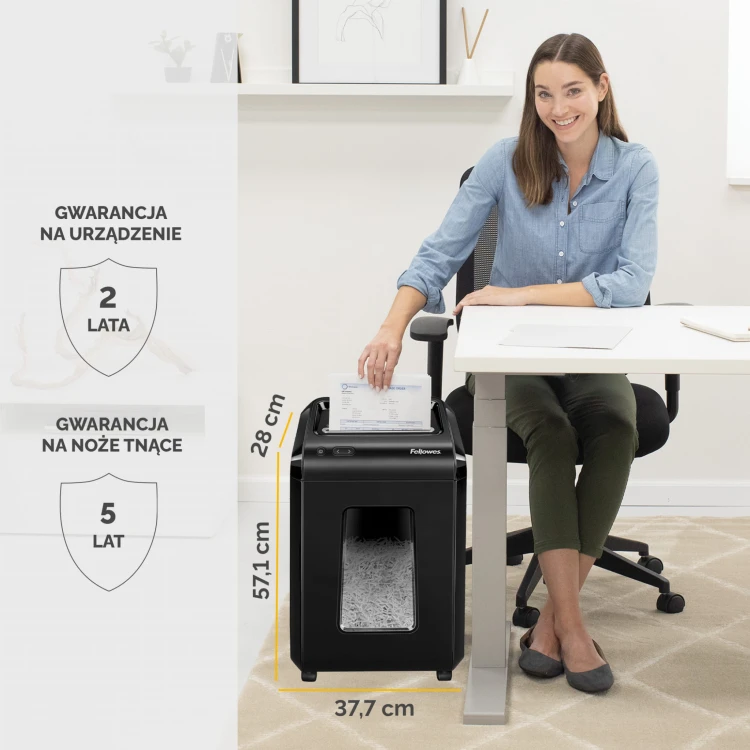 Niszczarka Fellowes 92cs ścinki 4x38mm P-4 www.asan.com.pl