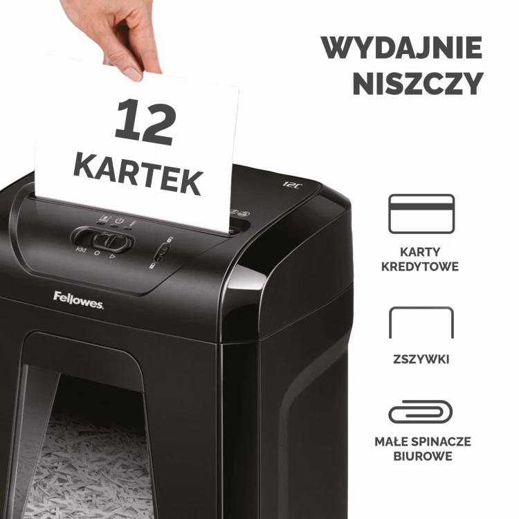 Niszczarka Fellowes 12C www.asan.com.pl