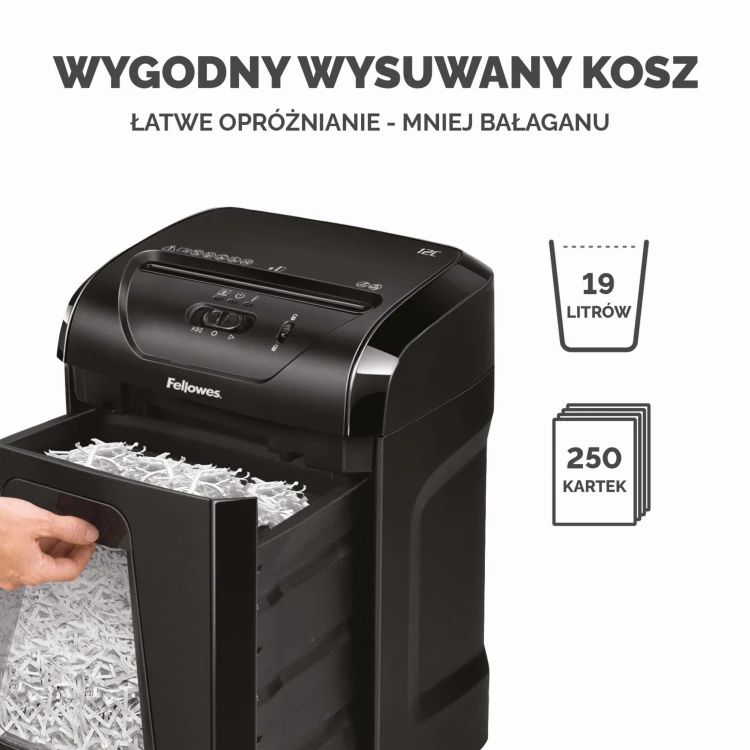 Niszczarka Fellowes 12C www.asan.com.pl
