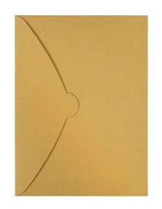 Teczka ozdobna kopertowa METALIZOWANA ZŁOTA  opk. 5 sztuk A4 