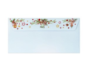 Koperta / koperty ozdobne DL - Koperta Gwiazdka opk 10szt 120g m2  
