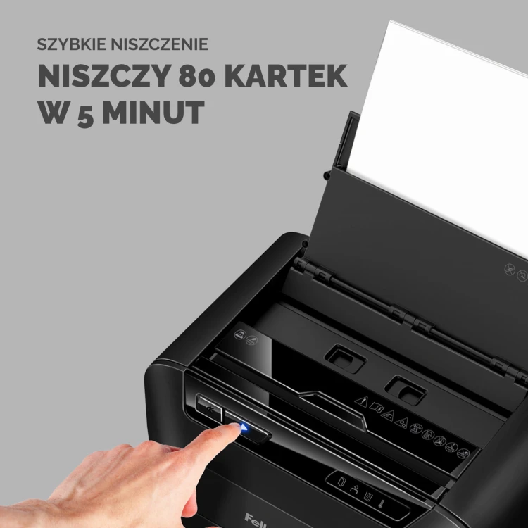 Niszczarka Fellowes AUTOMAX 80M ścinki 4x12mm P-4 www.asan.com.pl