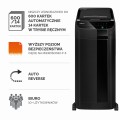 Niszczarka Fellowes AUTOMAX™ 600M CZARNA ścinki 2x12mm www.asan.com.pl