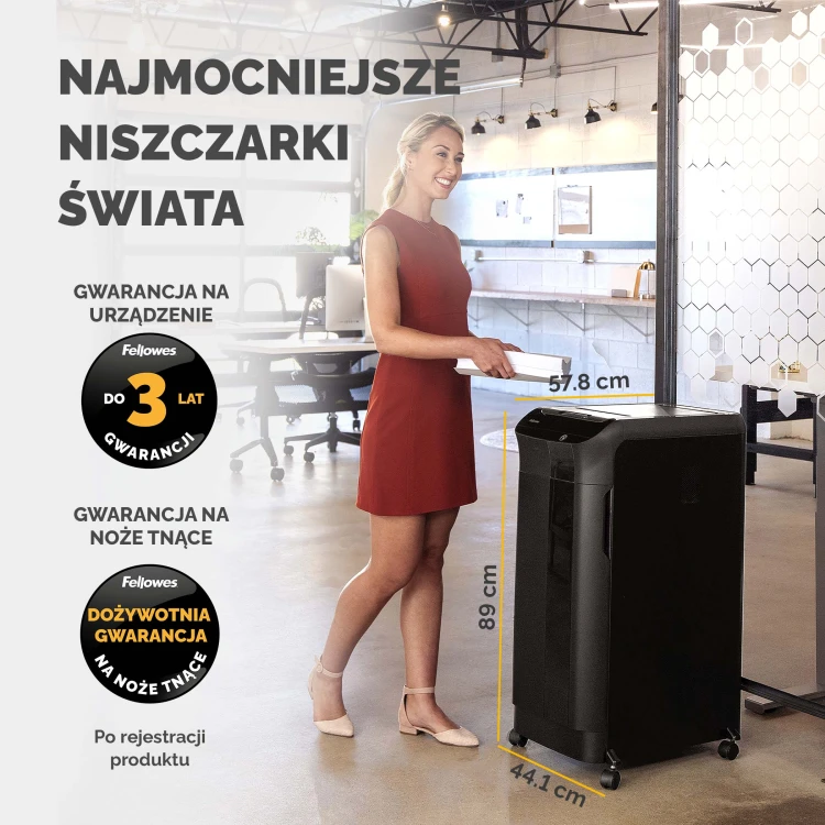 Niszczarka Fellowes AUTOMAX 550C ścinki 4x38mm P-4 www.asan.com.pl