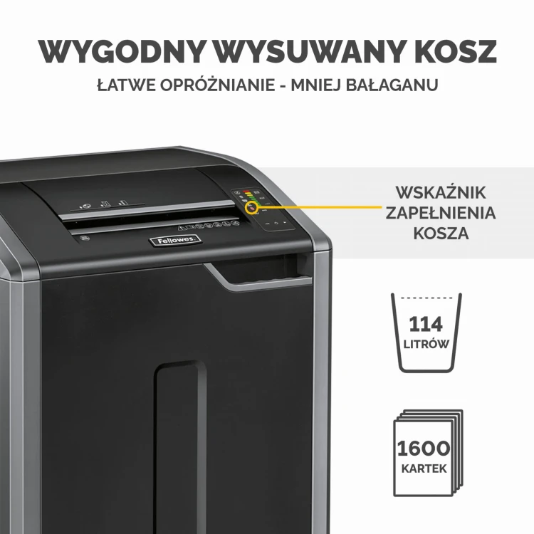 4698001_Niszczarka Fellowes 425ci ścinki 4x30mm P-4  www.asan.com.pl