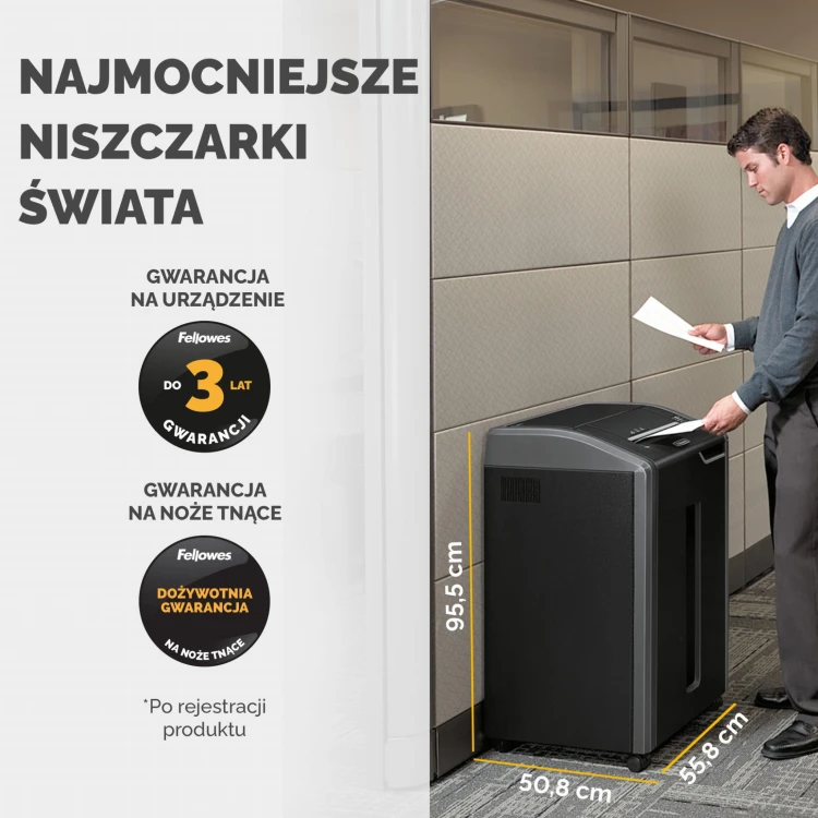 4698001_Niszczarka Fellowes 425ci ścinki 4x30mm P-4  www.asan.com.pl
