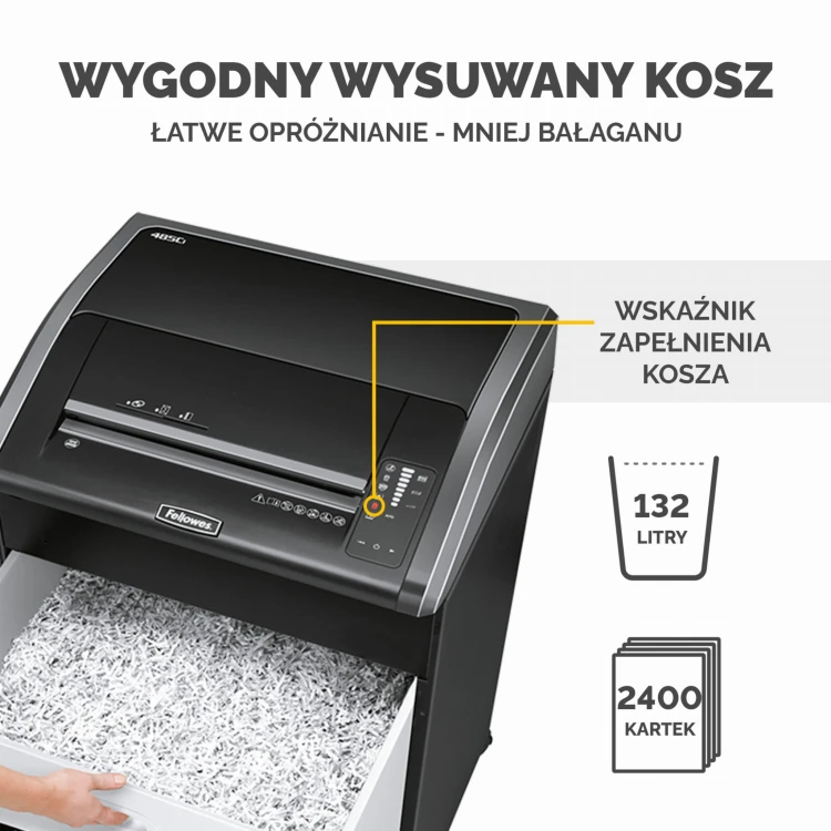 4698501_Niszczarka Fellowes 485ci ścinki 4x30mm P-4 www.asan.com.pl