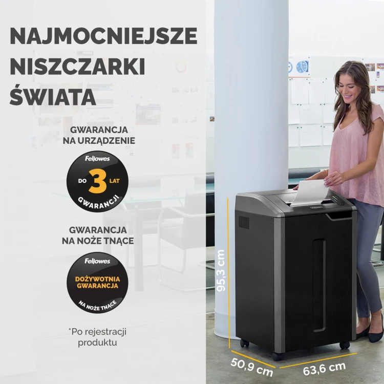 4698501_Niszczarka Fellowes 485ci ścinki 4x30mm P-4 www.asan.com.pl