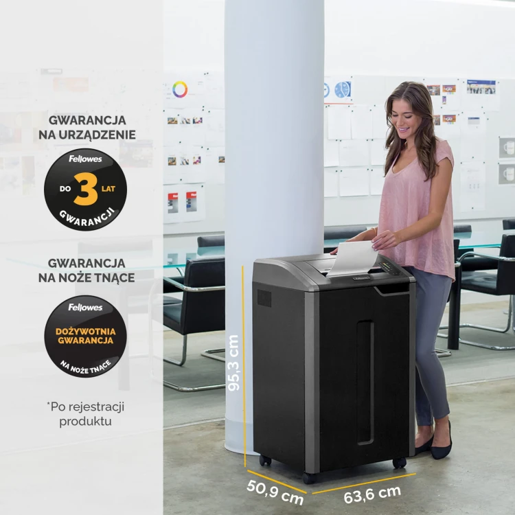4698501_Niszczarka Fellowes 485ci ścinki 4x30mm P-4 www.asan.com.pl