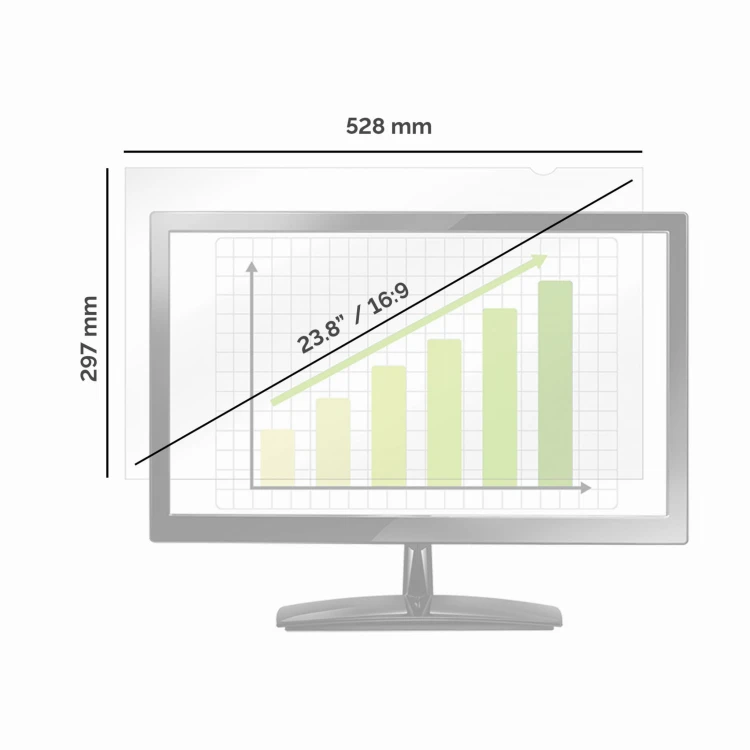 Filtr prywatyzujący Fellowes PrivaScreen 23,8” W panoramiczny 16:9 www.asan.com.pl