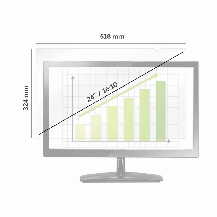 Filtr prywatyzujący Fellowes PrivaScreen 24,0” W panoramiczny 16:10 www.asan.com.pl