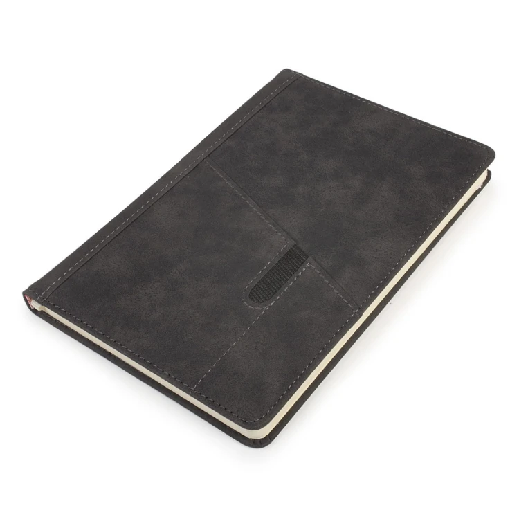 Notes Notatnik biurowy twardy w kratkę zamykany na gumkę - O.NOTE Tokyo - 207 x 145 mm (A5) - czarny www.asan.com.pl