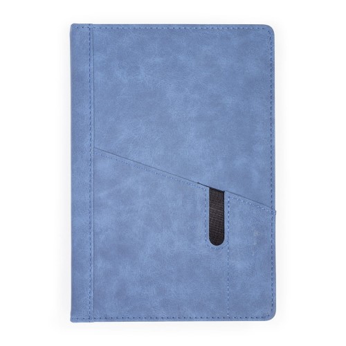 Notes Notatnik biurowy twardy w kratkę z kieszonką na telefon - O.NOTE Tokyo - 207 x 145 mm (A5) - niebieski www.asan.com.pl