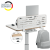 Organizer Leitz Ergo na akcesoria mocowany do biurka, z uchwytem na laptopa, 80 x 25 cm www.asan.com.pl