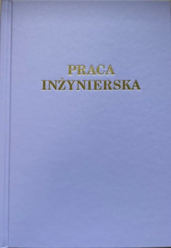 Okładka twarda - O.HARD Modern AA (5 mm) 304 x 212 mm (A4+ pionowa) - jasnoniebieski - 10 sztuk - ze złotym tłoczeniem - Praca Inżynierska WWW.ASAN.COM.PL