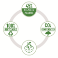 Dziurkacz Leitz NeXXt Recycle - 30 kartek CZERWONY www.asan.com.pl
