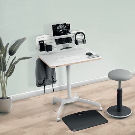 Organizer Leitz Ergo na akcesoria mocowany do biurka, z uchwytem na laptopa, 42 x 25 cm www.asan.com.pl