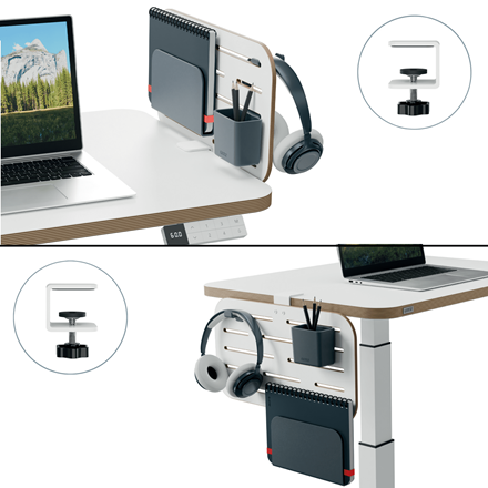 Organizer Leitz Ergo na akcesoria mocowany do biurka, z uchwytem na laptopa, 42 x 25 cm www.asan.com.pl