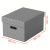 Pudło do przechowywania / pudło prezentowe Esselte Box Home M low szary, 265 x 205 x 365 mm - opakowanie 3 sztuki www.asan.com.pl