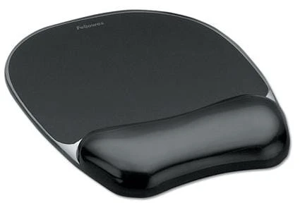 Podkładka żelowa pod mysz i nadgarstek Fellowes CRYSTAL CZARNA 9112101 www.asan.com.pl