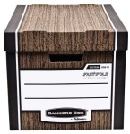 Fellowes pudło archiwizacyjne Woodgrain brązowe - opk  2szt - pudło ze zdejmowanym wiekiem 