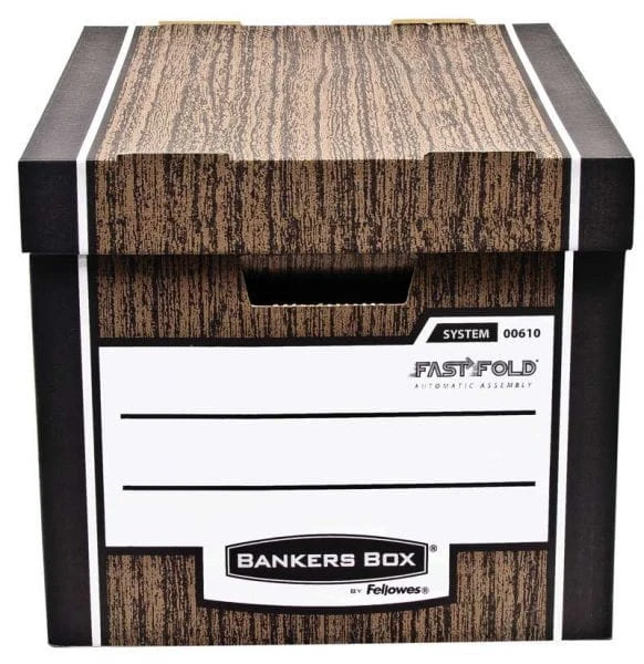 Fellowes pudło archiwizacyjne Woodgrain brązowe - opk 2szt - pudło ze zdejmowanym wiekiem www.asan.com.pl