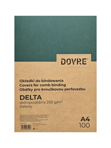 Okładka DELTA A4/100szt ZIELONA - Argo www.asan.com.pl