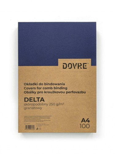 Okładka skóropodobna DELTA A4 GRANATOWA - Argo www.asan.com.pl
