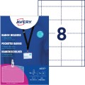 Holder na karty ze smyczą 90 x 60 mm plastikowy AVERY Zweckform - opakowanie 10 sztuk  www.asan.com.pl