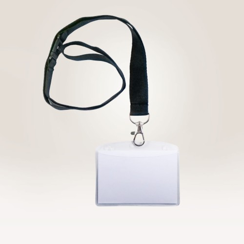 Holder na karty ze smyczą 90 x 60 mm plastikowy AVERY Zweckform - opakowanie 10 sztuk  www.asan.com.pl