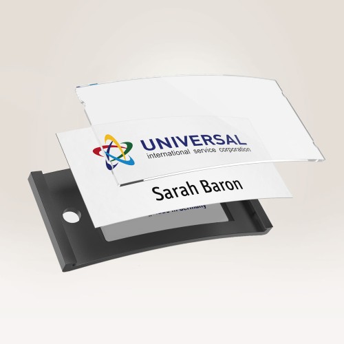 Badgepoint Polar20 - Identyfikator imienny z magnesem smag®, 70 x 30 mm AVERY Zweckform - zestaw 5 identyfikatorów + 18 wymiennych etykiet www.asan.com.pl