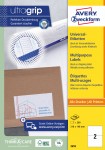 Etykiety samoprzylepne Avery Zweckform UltraGrip 3655 - 210 x 148 mm A4, 100 arkuszy - białe 