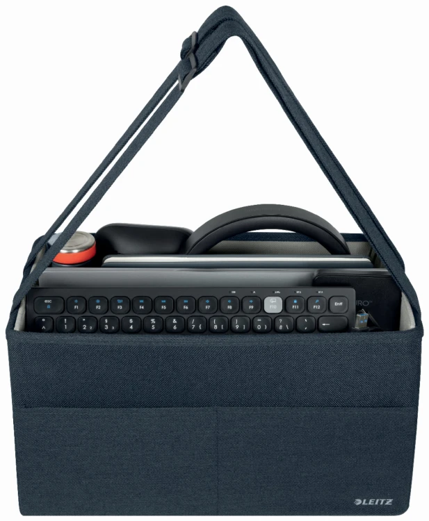 Torba na akcesoria Leitz Fabric - aksamitny szary www.asan.com.pl