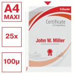 Koszulki na dokumenty Esselte -format A4 Maxi / 100mic / opk 25szt - groszkowe, MAXI