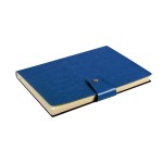 Notes Notatnik biurowy miękki w linię zamykany na zakładkę - O.NOTE Praha - 207 x 145 mm (A5) - granatowy OPUS