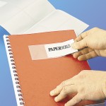 Kieszonki samoprzylepne prostokątne na tytuły - O.POCKET Sticky - 60 x 95 mm - 20 sztuk OPUS