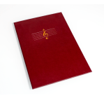 Okładka na nuty twarda - O.Music Case - Classic - 304 x 220 mm - 10 sztuk - bordowy OPUS