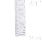   Grzebiet spiralny  - O.COIL -  14mm  A4/100 sztuk - kolor BIAŁY - OPUS