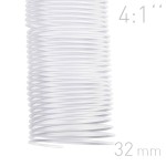   Grzebiet spiralny  - O.COIL -  32mm  A4/50 sztuk - kolor BIAŁY - OPUS